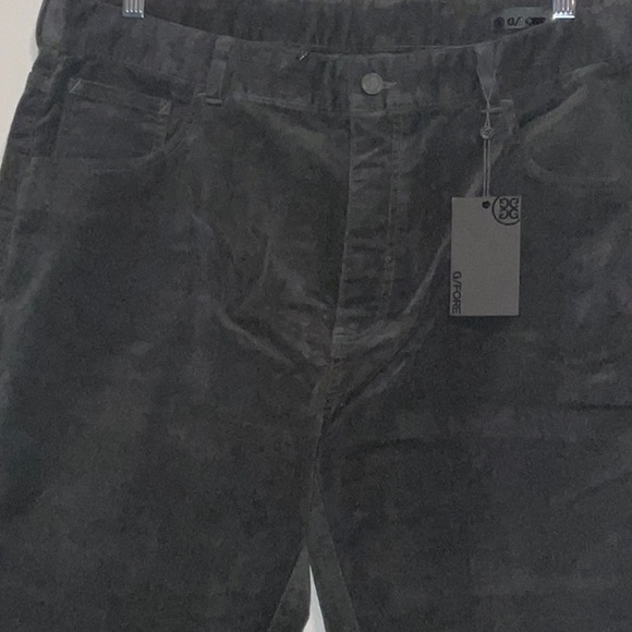 G/FORE PERFORMANCE TOUR SOFT CORDUROY 5 POCKET CHINO PANTS IN CHARCOAL 34x30 NWT
